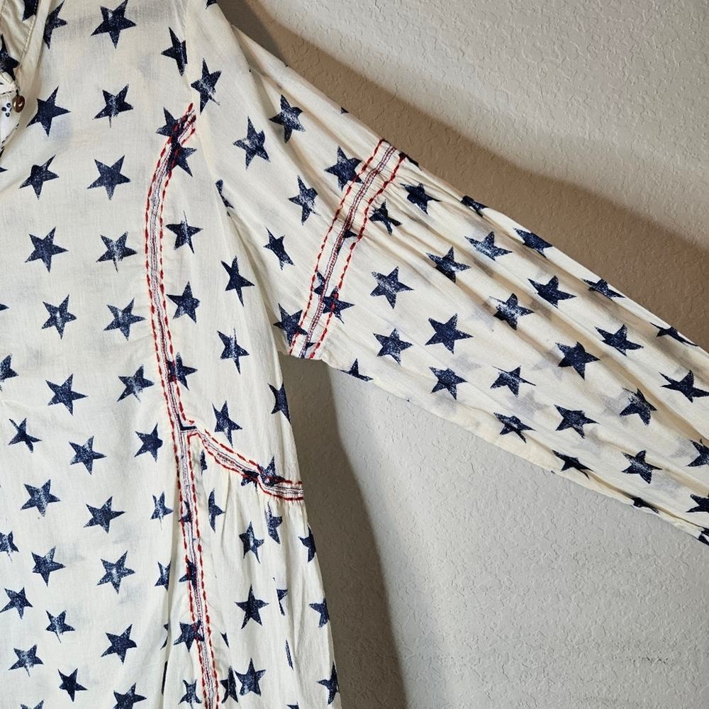 LANE BRYANT RED,WHITE, AND BLUE SHIRT SIZE14/16 America Patriotic 4th Of July - Picture 5 of 8